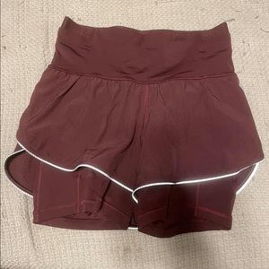 Lululemon Fast & Free 2 in 1 Elite Shorts